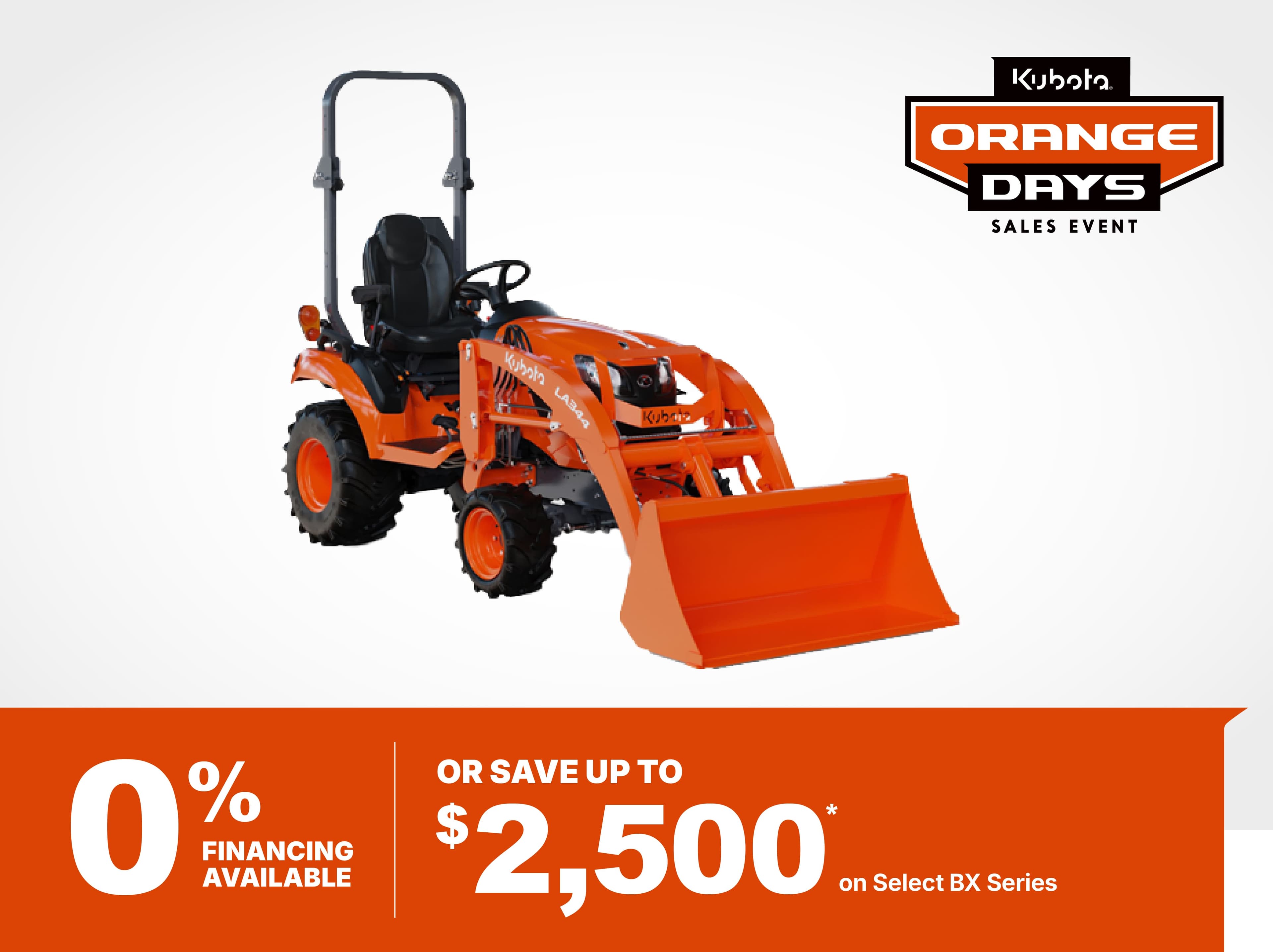 Save on Select BX Series Tractors Save on Select BX Series Tractors