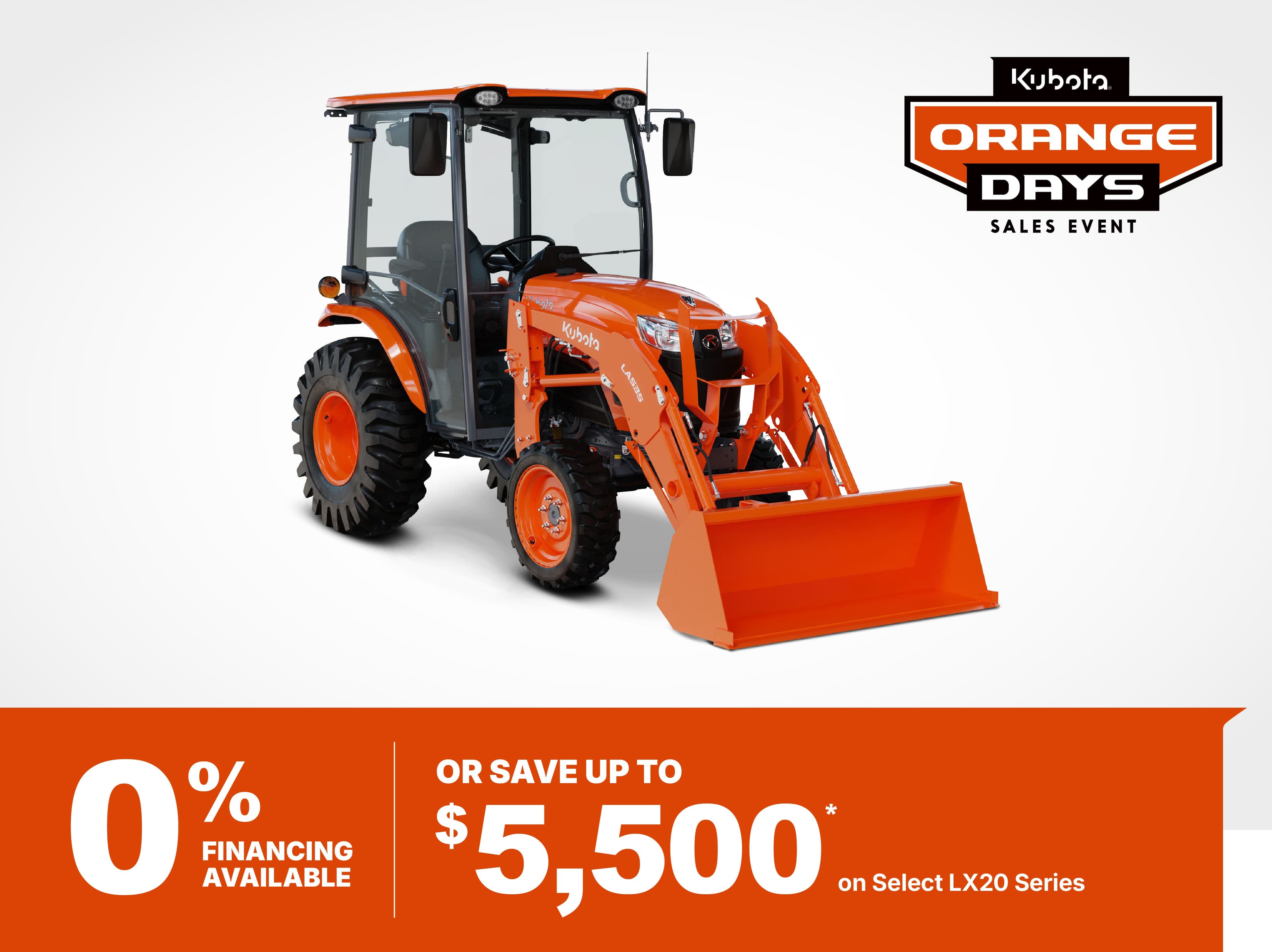 Save on LX2620 Cab Tractors Save on LX2620 Cab Tractors